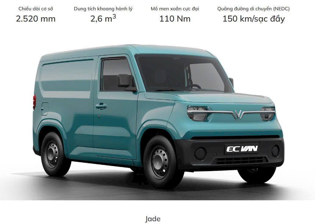 màu xanh dương EV Van VinFast
